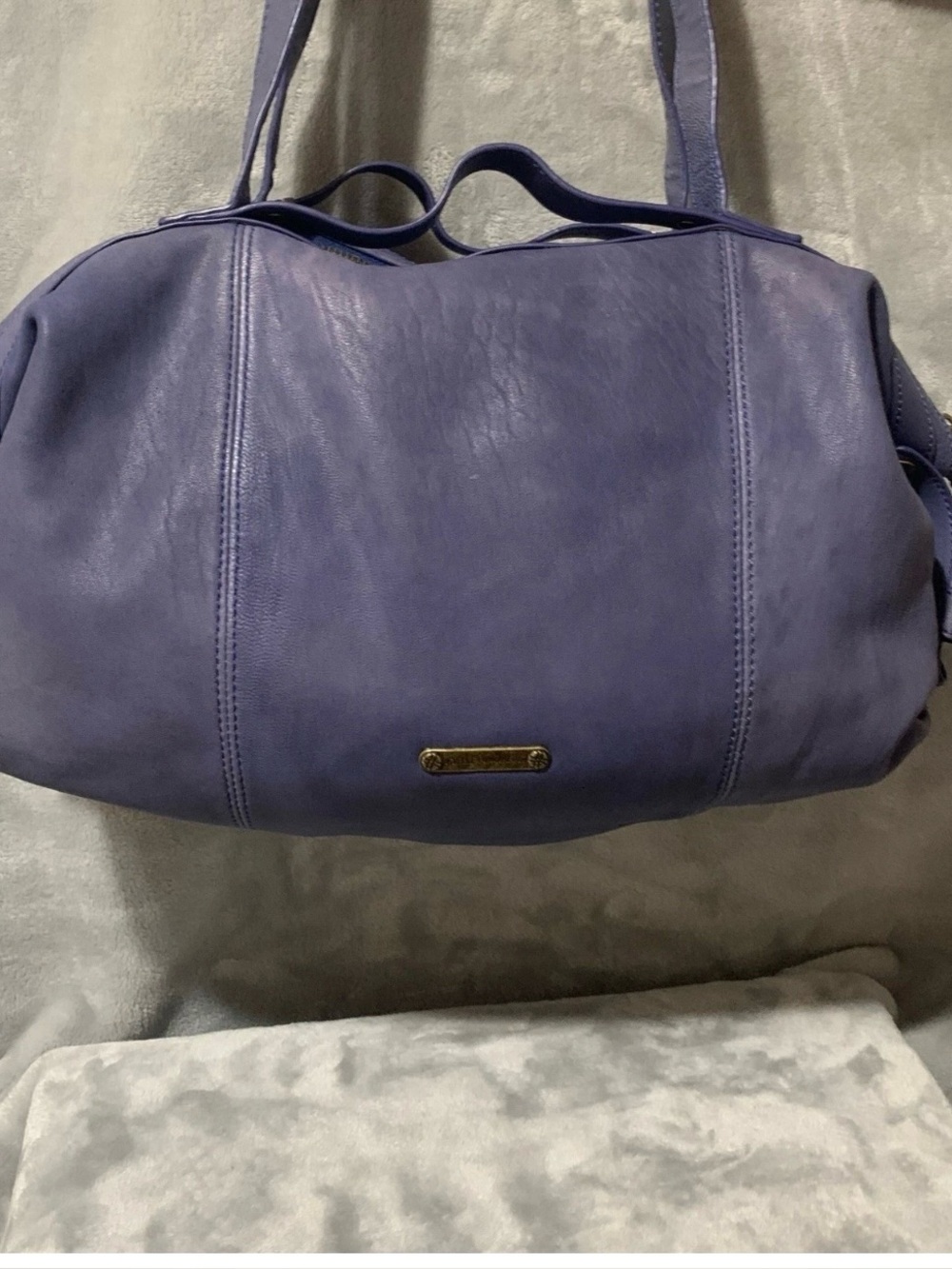 Joelle Hawkins periwinkle  Bag with Lace-Up Eyelet Detail